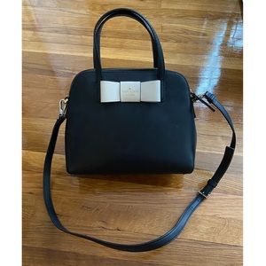 Kate Spade Black White Bow Satchel
